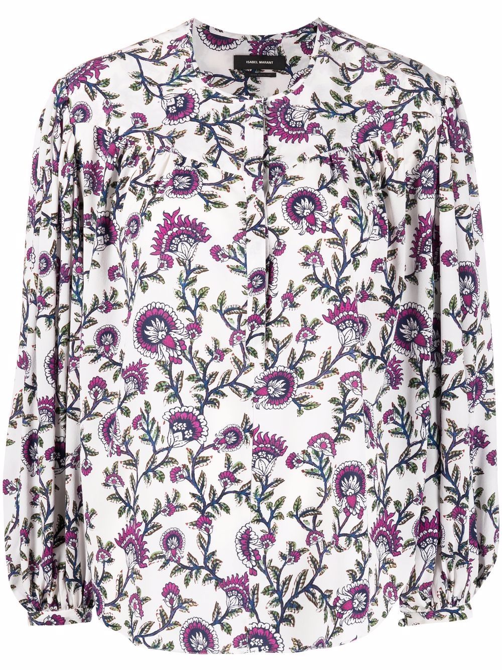 ISABEL MARANT Brunille Bluse mit blumigem Print - Weiß von ISABEL MARANT