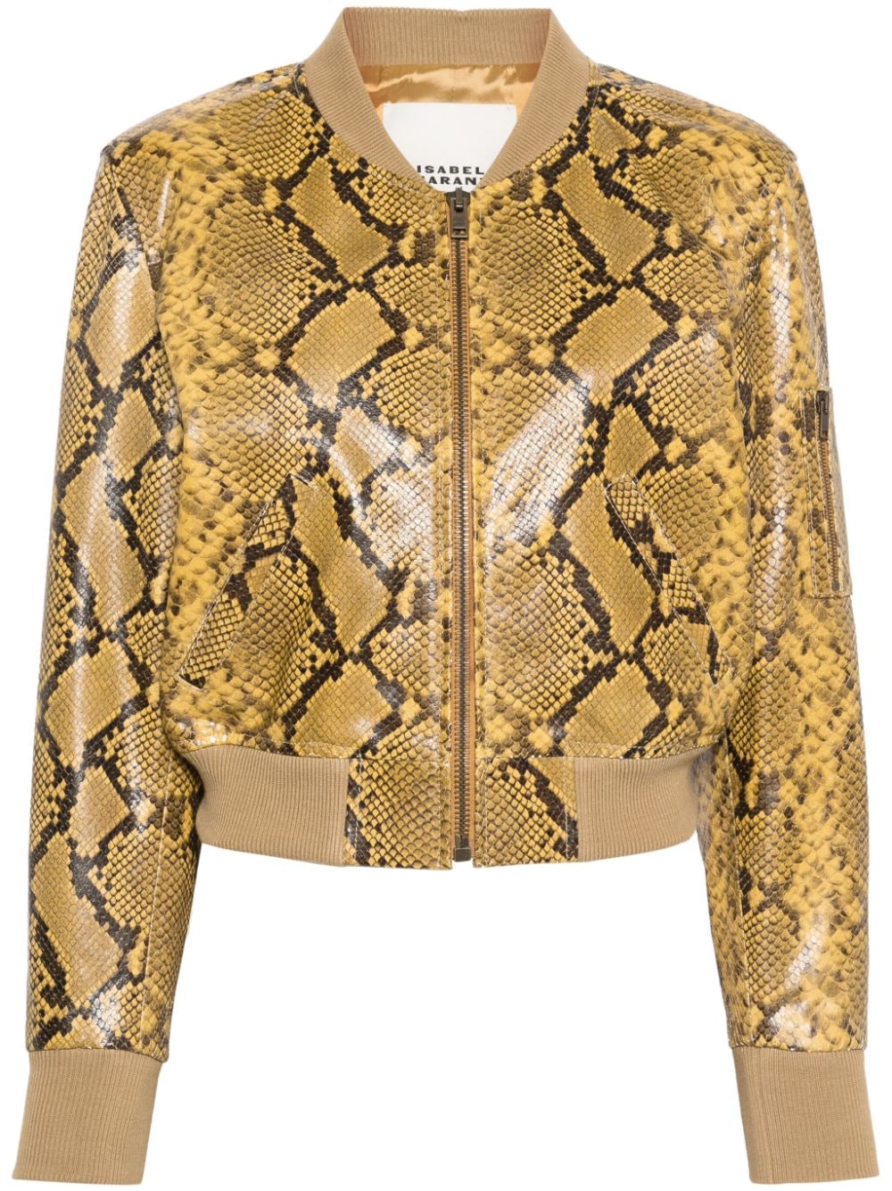 ISABEL MARANT Cerem Lederjacke - Gelb von ISABEL MARANT