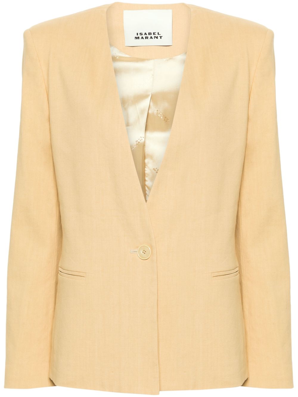 ISABEL MARANT Einreihiger Manzil Blazer - Gelb von ISABEL MARANT