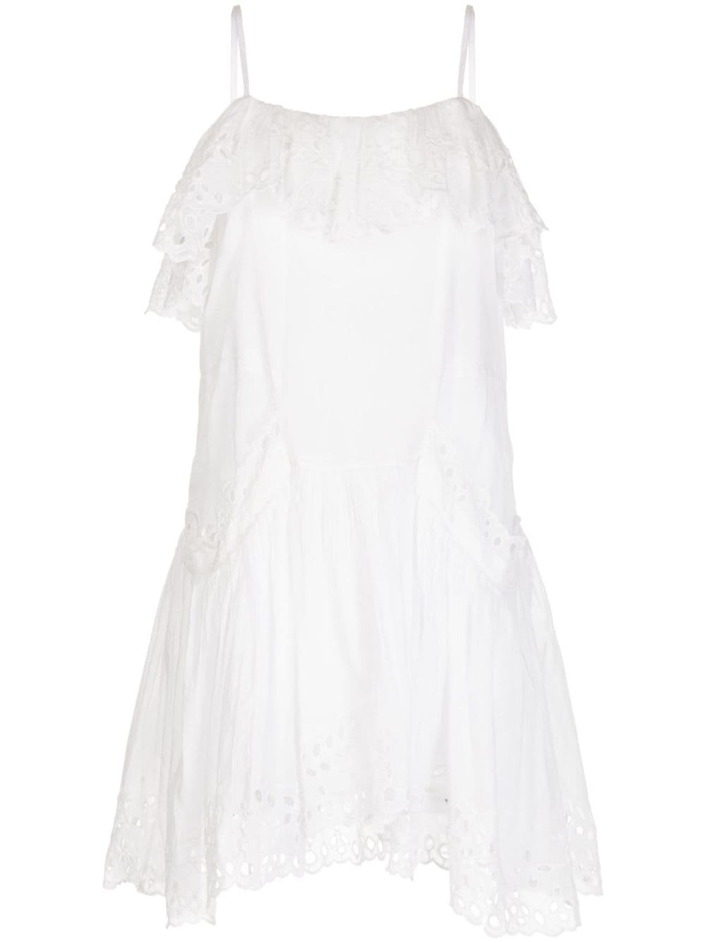 MARANT ÉTOILE Kleid mit Lochstickerei - Weiß von MARANT ÉTOILE