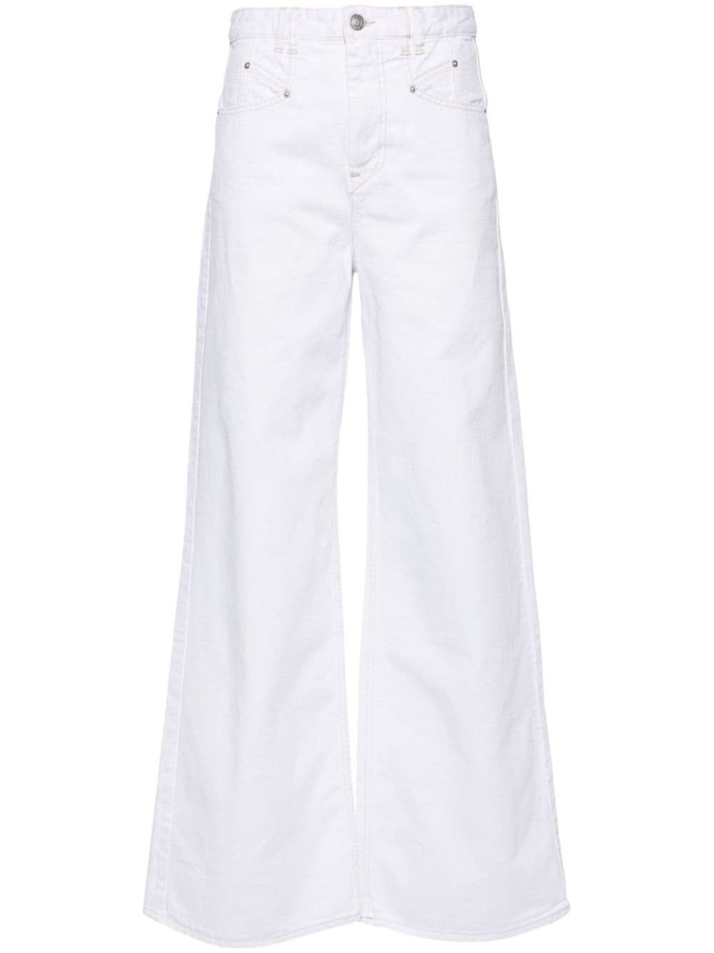 ISABEL MARANT Lemony High-Rise-Jeans mit weitem Bein - Weiß von ISABEL MARANT