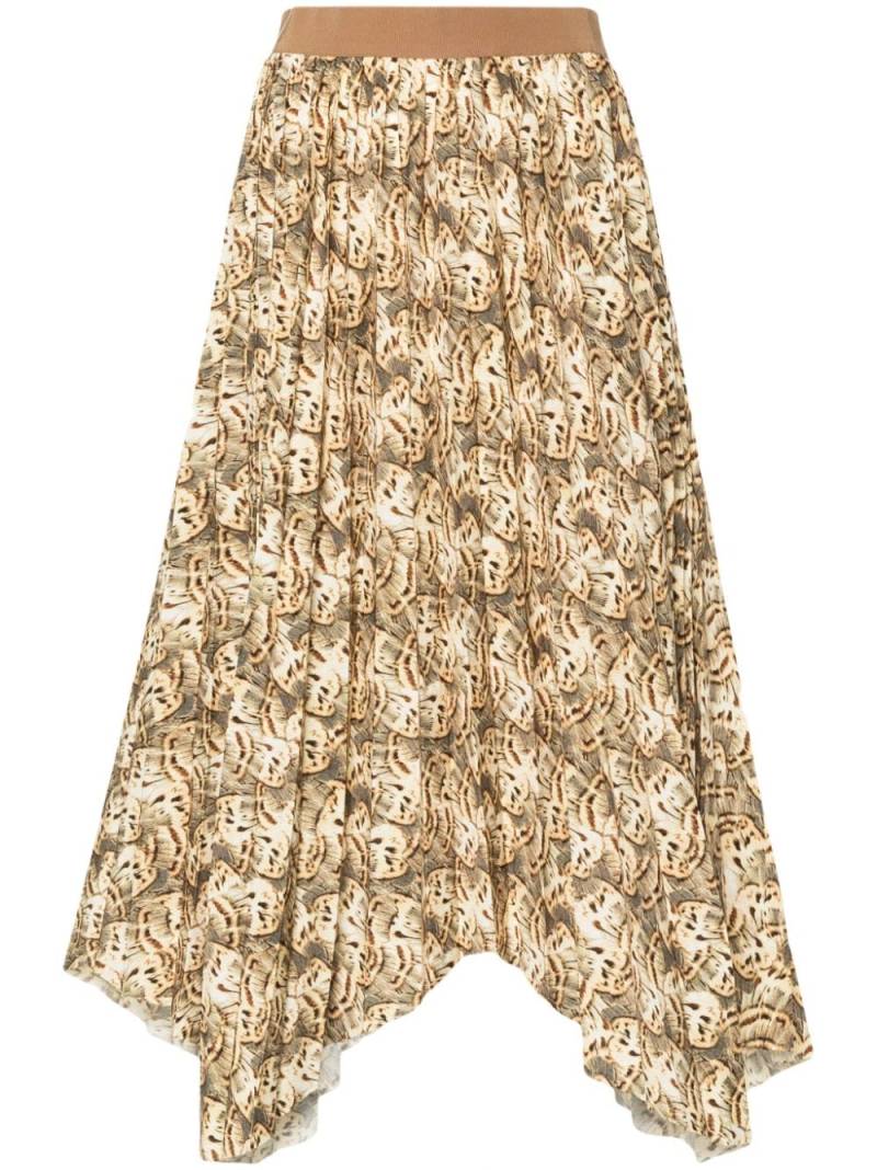 ISABEL MARANT Asymmetrischer Sakura Midirock mit Print - Nude von ISABEL MARANT