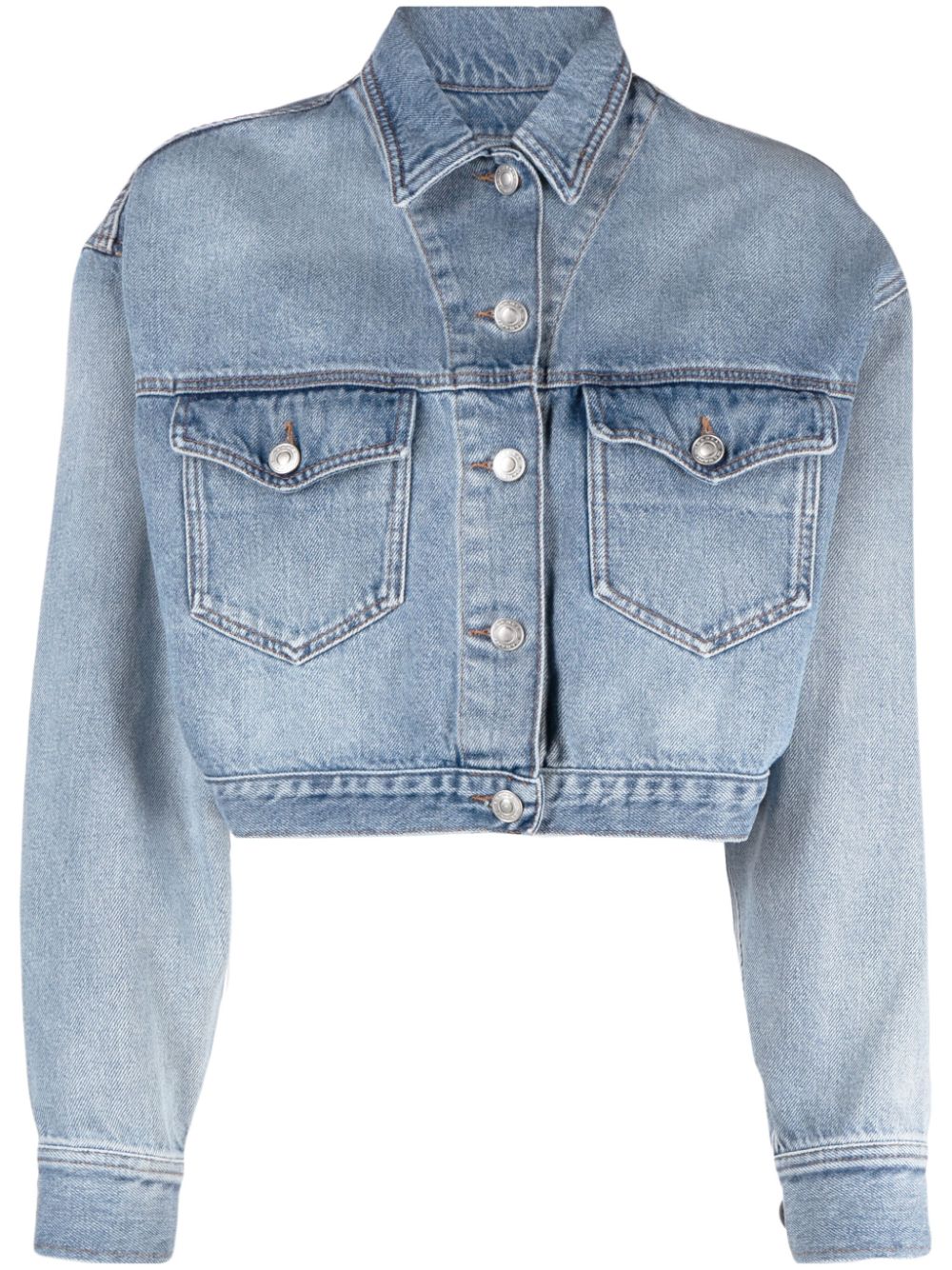 ISABEL MARANT Tadia Cropped-Jeansjacke - Blau von ISABEL MARANT