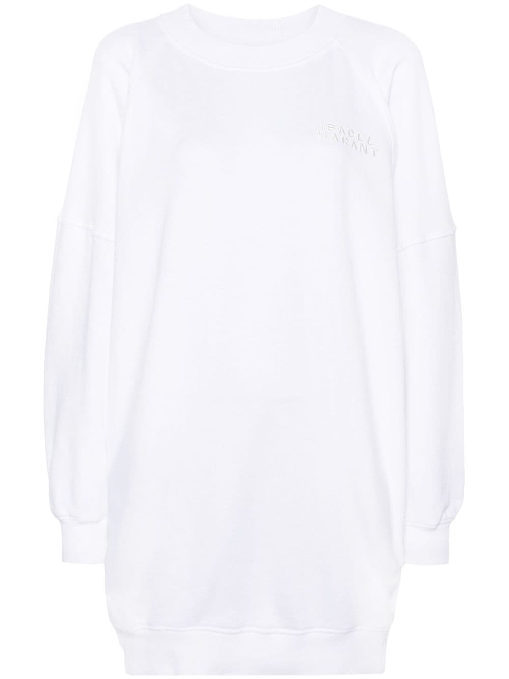 ISABEL MARANT Tenery Sweatshirtkleid aus Bio-Baumwolle - Weiß von ISABEL MARANT