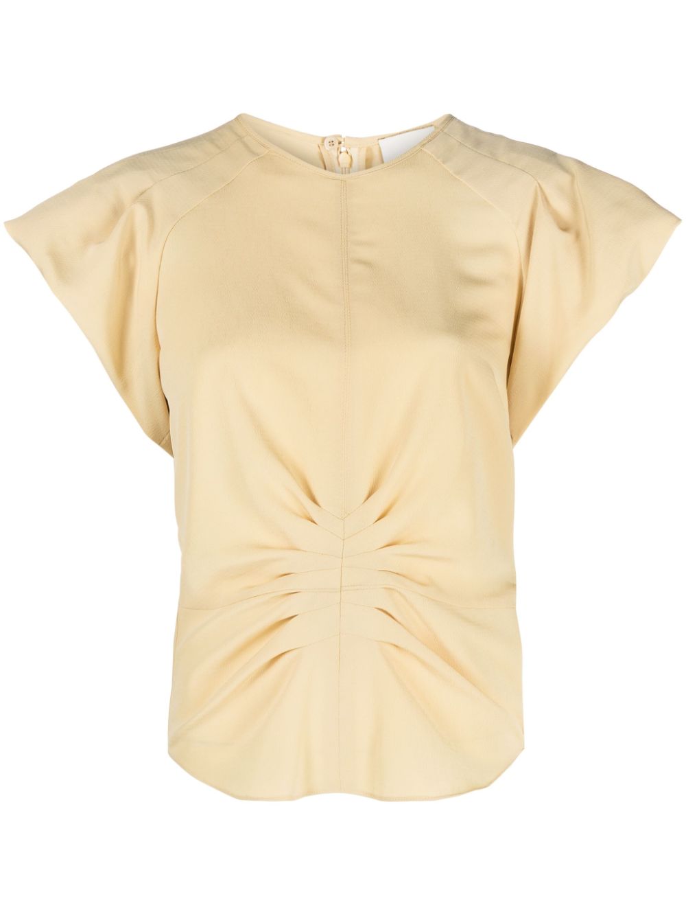 ISABEL MARANT Tullya Bluse mit Falten - Gelb von ISABEL MARANT