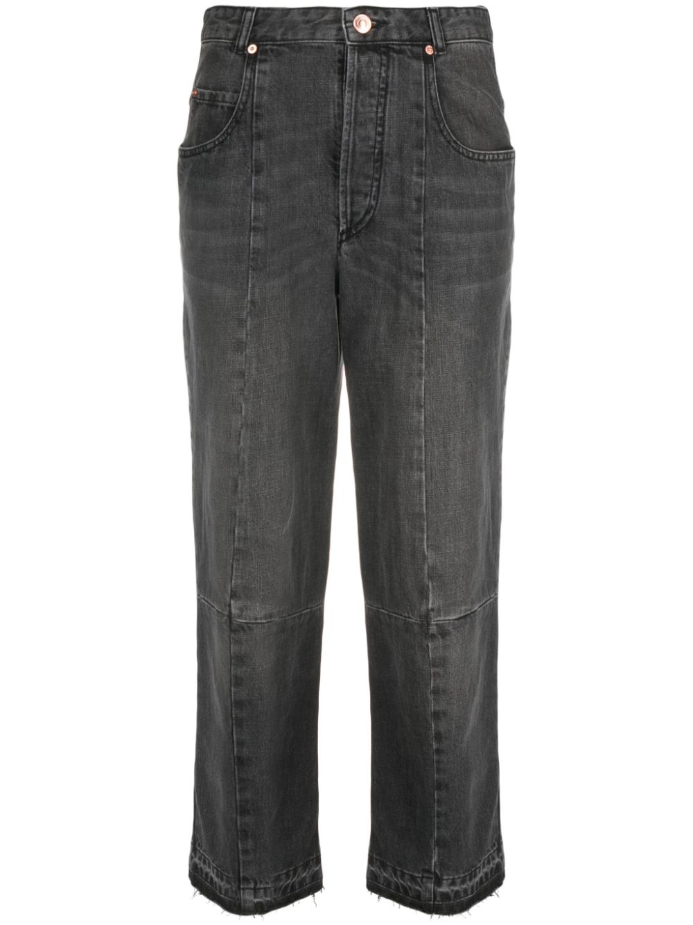 ISABEL MARANT Gerade Cropped-Jeans - Grau von ISABEL MARANT