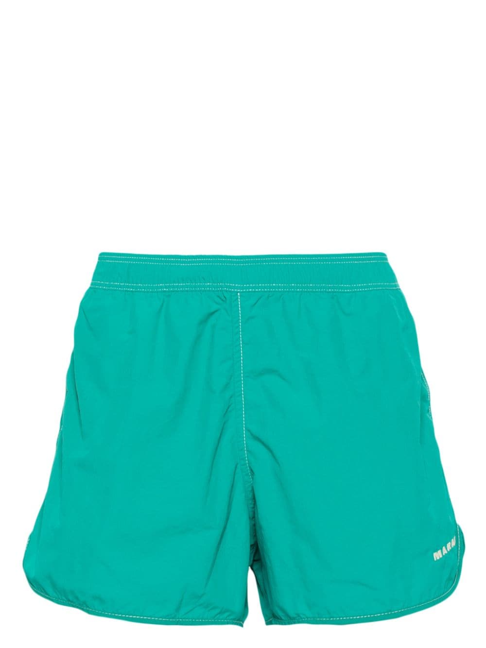 MARANT Vicente Shorts mit Logo-Stickerei - Grün von MARANT