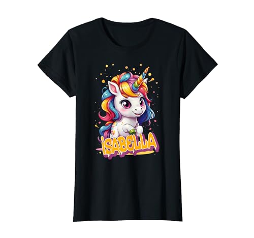 ISABELLA - Schöner Mädchen Name mit süßem Einhorn T-Shirt ISABELLA - Schöner Mädchen Name mit süßem Einhorn T-Shirt von ISABELLA Tochter Enkel Geburtstag Geschenkideen