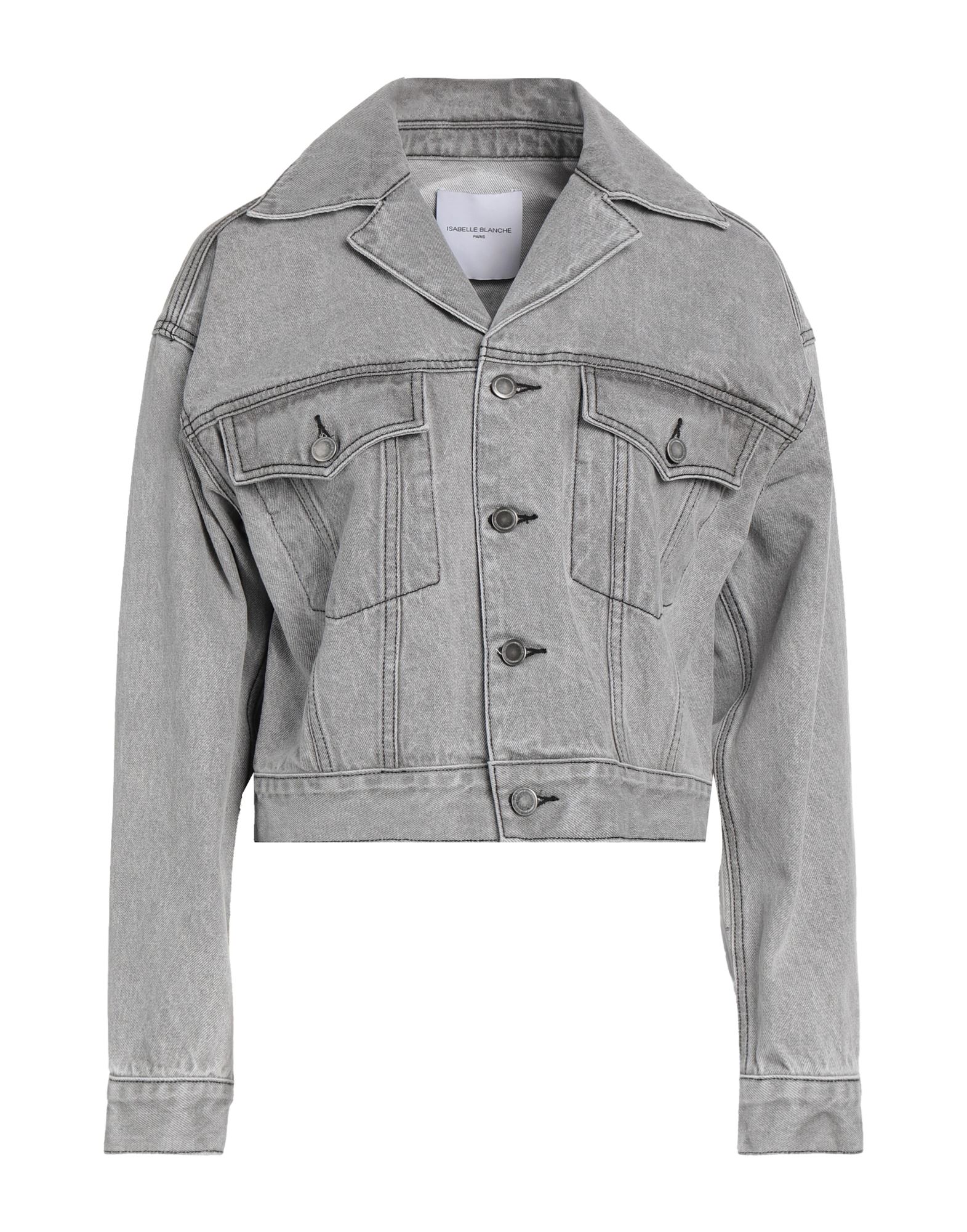 ISABELLE BLANCHE Paris Jeansjacke/-mantel Damen Grau von ISABELLE BLANCHE Paris