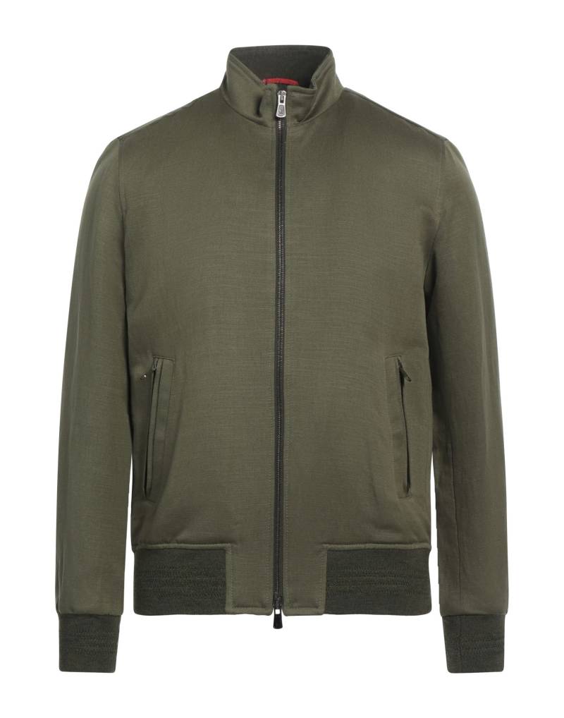 ISAIA Jacke & Anorak Herren Militärgrün von ISAIA