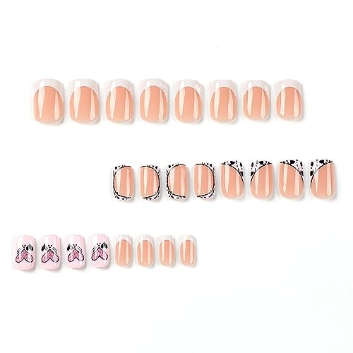 ISAKEN 24 Stück Künstliche Nägel Lange Ballerina Falsche Nägel Vollständig Abdeckende Nägel Künstliche Bling Glitzer Press on Nails Full Cover für Frauen und Mädchen von ISAKEN