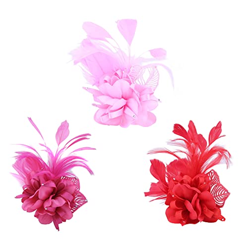 ISAKEN 3 Stück Feder Brosche Damen Broschen Vintage Feder Design Anstecknadel Kleidung Dekoration Frauen Brosche Deko Brooch Schmuck Zubehör von ISAKEN