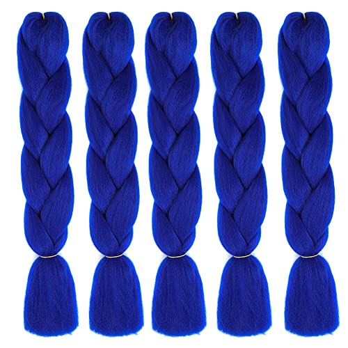 ISAKEN 5 Stück Hair Jumbo Flechten Hair Extensions, Braids Extensions Jumbo Braids Kunsthaar Haar Flechten Extensions Für Frauen Mädchen Crochet Twist Flechten Haar von ISAKEN