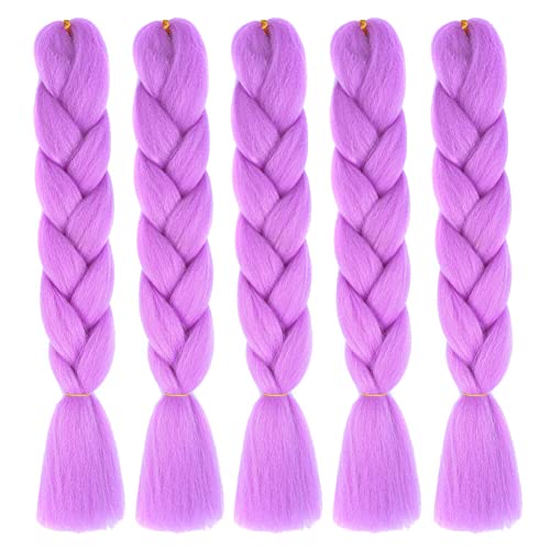 ISAKEN 5 Stück Hair Jumbo Flechten Hair Extensions, Braids Extensions Jumbo Braids Kunsthaar Haar Flechten Extensions Für Frauen Mädchen Crochet Twist Flechten Haar von ISAKEN