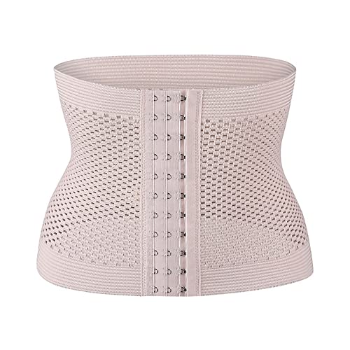 ISAKEN Bauchgurt Nach Geburt, Damen Taillenformer Formend Stark Korsett Bauchweg Body Shaper Atmungsaktiv Mieder Waist Training Cincher, Bauchgürtel mit Rückenunterstützung für Damen von ISAKEN