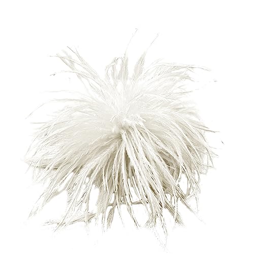 ISAKEN Brosche Damen Feder, Feder Ansteckbrosche Vintage Federbrosche Elegante Brosche Trachten Brosche Damen Brosche Hut Brosche Pin für Party Dekoration Kopfbedeckung von ISAKEN