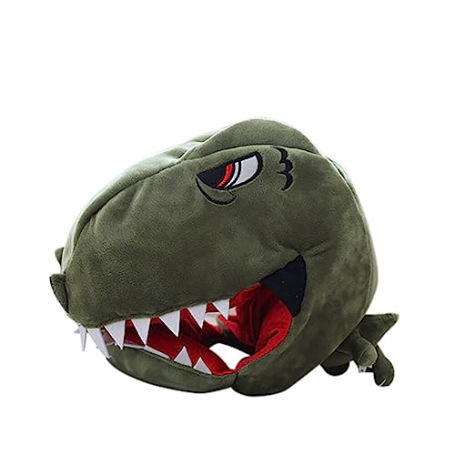 ISAKEN Dinosaurier Hut Tiermütze Lustiger Plüsch Hut Cartoon Halloween Hut Kostümzubehör Tier Wackelohr Mütze für Kinder Erwachsene Dress Up Halloween Party Kostüm Zubehör von ISAKEN