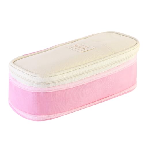 ISAKEN Faltbare Federtasche, Große Kapazität Schreibwaren Makeup Tasche Pen Bags Multifunktional Ästhetische Kosmetiktasche für Mädchen und Jungen Verwendung von ISAKEN