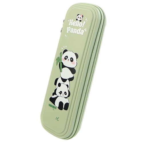 ISAKEN Federmäppchen Cartoon Panda Schreibwaren Pencil Cases Studenten Mäppchen Bleistifthalter Stehbleistiftbeutel Schlamperbox für Studenten Teenager Schule & Büro von ISAKEN