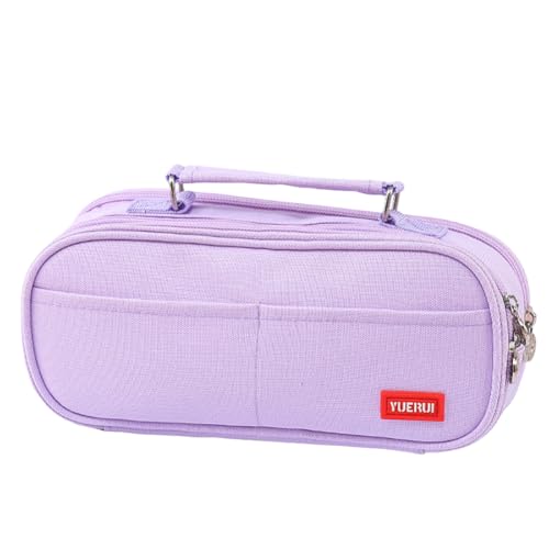 ISAKEN Federtasche Schreibwaren Aufbewahrung Organizer Faltbare Federtasche Schule Büro Bleistift Beutel Federmappe Pencil Case mit Reißverschluss für Mädchen und Jungen Studenten von ISAKEN