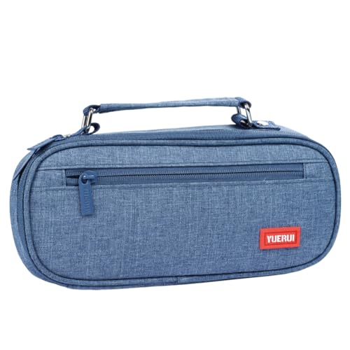 ISAKEN Federtasche Tragbares Schreibwarenetui mit großer Kapazität Unisex Mäppchen Stiftetasche Schule Büro Bleistift Beutel Federmappe für Mädchen und Jungen Studenten von ISAKEN