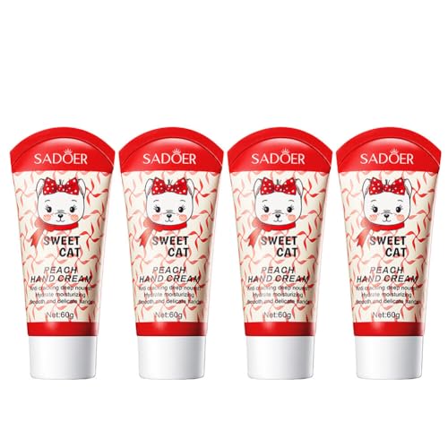 ISAKEN Handcreme Set, 4 Stück Parfümierte Feuchtigkeitsspendend Handcreme Fußcreme, Geschenkset für Frauen Männer, Körpercreme Geschenkset für Muttertag Weihnachten Geburtstagsgeschenke von ISAKEN