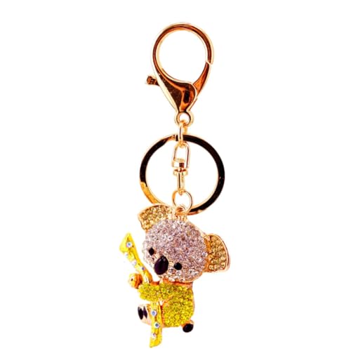 ISAKEN Koala Schlüsselring Kristall Strass Geldbörse Charms Zirkonia Schlüsselanhänger Frauen Bling Schlüsselbund Autoschlüssel Handtasche Charme für Frauen Hangbag Geldbörse Freunde von ISAKEN