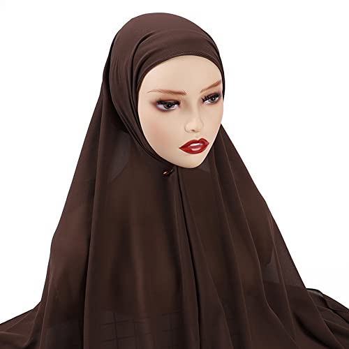 ISAKEN Kopftuch Damen Hijab Muslimisch Kopftüchern Schal Islamische Gesichtsschleier Turban Muslimische Kopftuch Schal für Frauen von ISAKEN