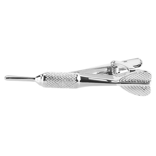 ISAKEN Krawattennadeln Herren Krawattennadel Tie Clip Silber Krawattenklammer Regelmäßige Krawatten Krawattenzubehör Für Valentinstag, Weihnachten, Hochzeit, Business, Bar und Alltag von ISAKEN