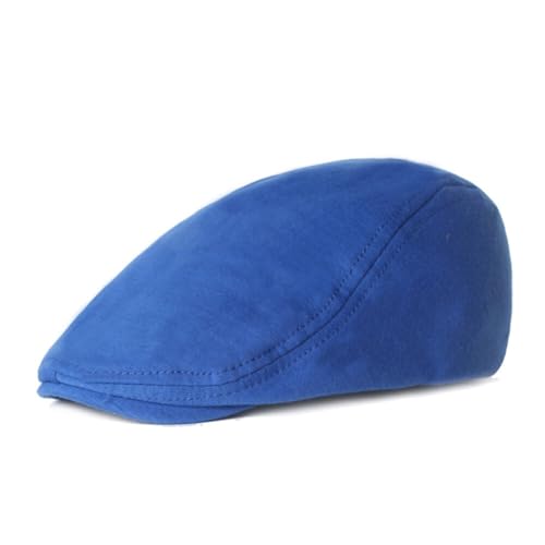 ISAKEN Schiebermütze Herren Barret Flat Cap Schirmmütze Verstellbar Baumwolle Flache Kappe Vintage Freizeit Frühling Sommer Cap Schirmmütze Vielseitig Einsetzbar Baseballkappe von ISAKEN