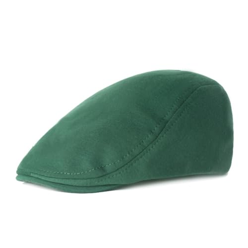ISAKEN Schiebermütze Herren Barret Flat Cap Schirmmütze Verstellbar Baumwolle Flache Kappe Vintage Freizeit Frühling Sommer Cap Schirmmütze Vielseitig Einsetzbar Baseballkappe von ISAKEN