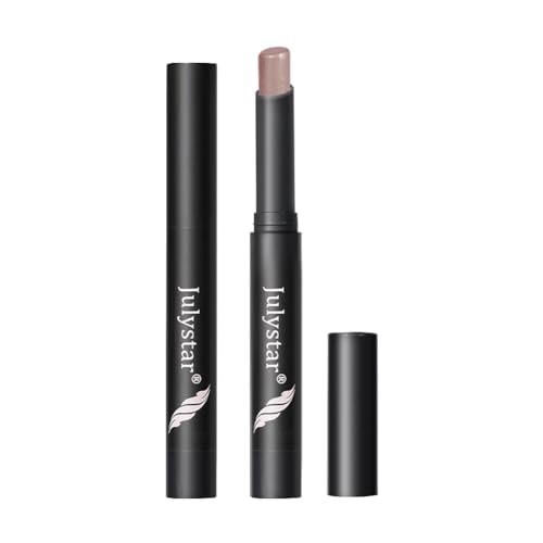 ISKAEN 2 Stück Lidschatten Stick Matte Schimmer Lidschatten Bleistift Crayon Hervorhebung Pigmentierter Glänzender Lidschatten Natürliche Schimmernde Farbtöne Frauen-Make-up-Set von ISAKEN