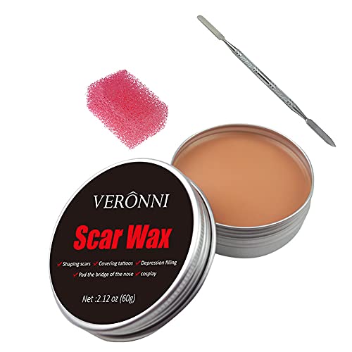 Wound Modeling Makeup Wax, Halloween Make-up Wachs Gefälschte Narbe Wunde Haut Wachs Spezialeffekte Körperbemalung Make up Reparaturabdeckungsnarbe Halloween Narbenherstellung Materialien, 74g von ISAKEN