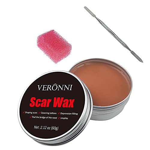Wound Modeling Makeup Wax, Halloween Make-up Wachs Gefälschte Narbe Wunde Haut Wachs Spezialeffekte Körperbemalung Make up Reparaturabdeckungsnarbe Halloween Narbenherstellung Materialien, 74g von ISAKEN