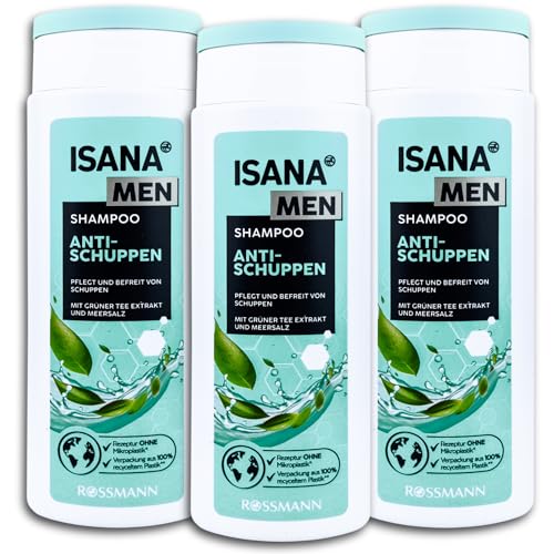 3 er Pack ISANA MEN Shampoo Anti-Schuppen 3 x 250 ml von ISANA MED