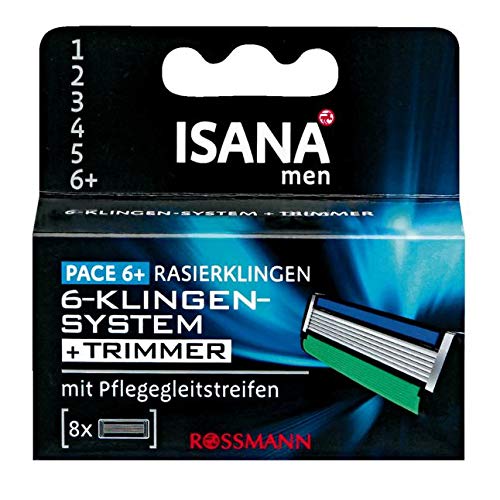 ISANA men Pace 6+ Rasierklingen, 8 Stück von ISANA MED
