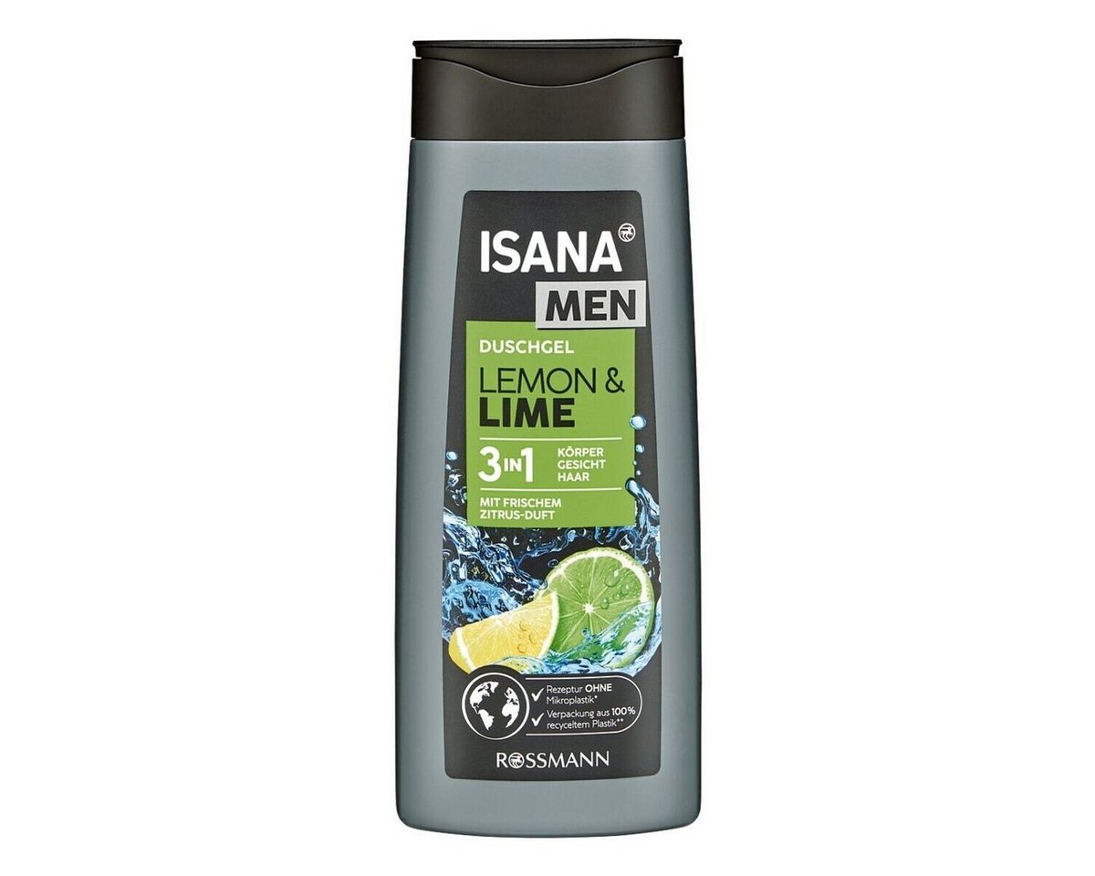 ISANA Duschgel LEMON & LIME, 3in1, mit Zitrus-Duft, 300 ml von ISANA