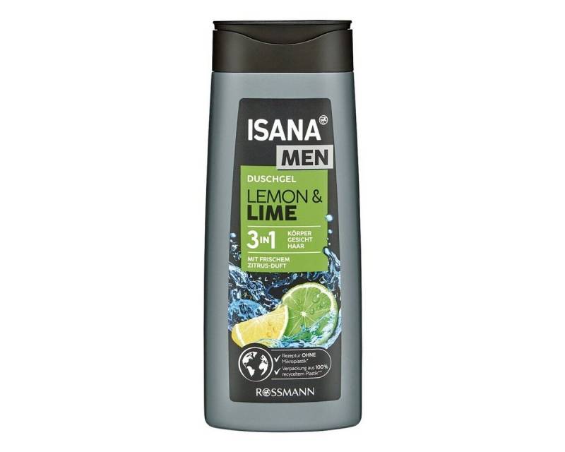 ISANA Duschgel LEMON & LIME, 3in1, mit Zitrus-Duft, 300 ml von ISANA