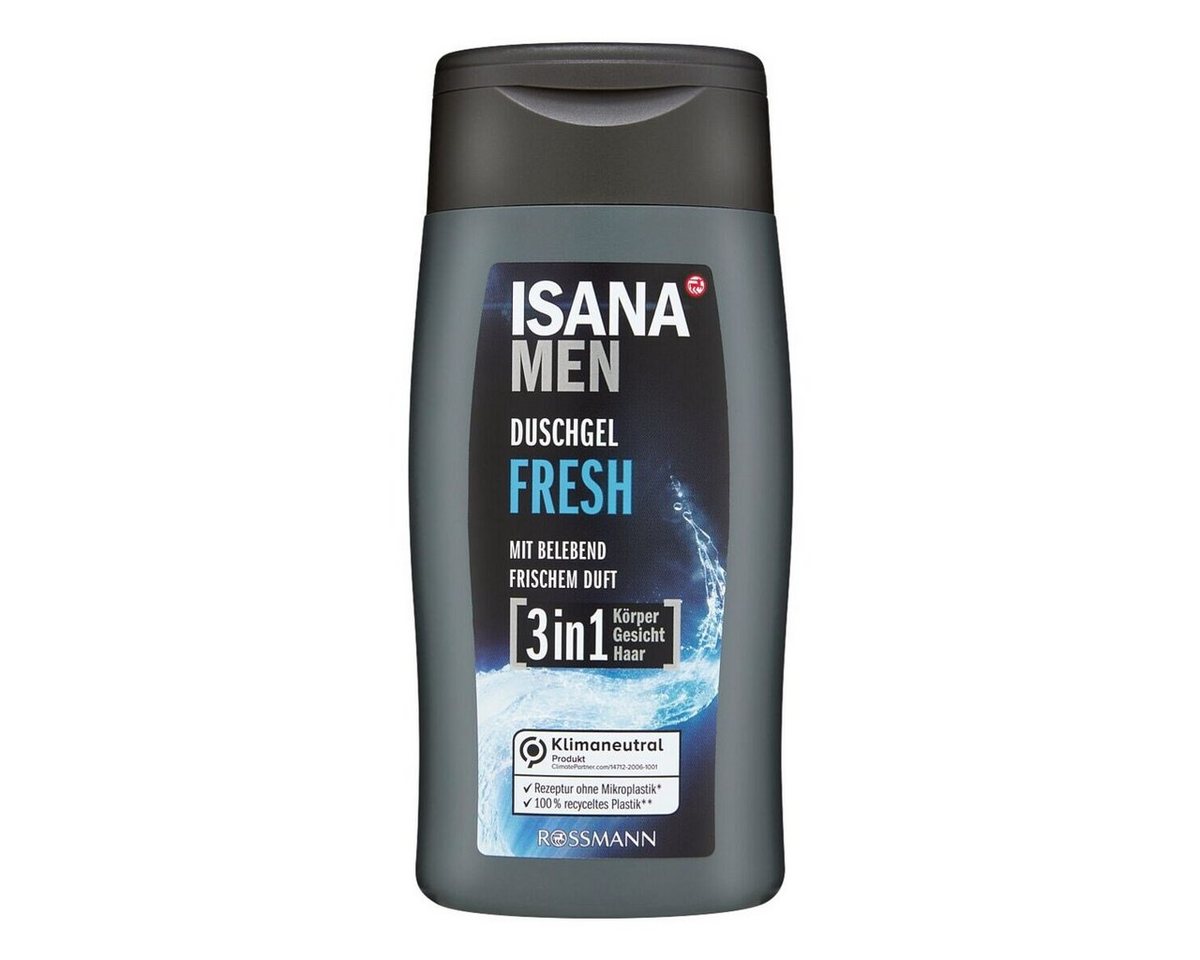 ISANA Duschgel MEN Fresh, 3in1, mit Zitrus-Duft, 300 ml von ISANA