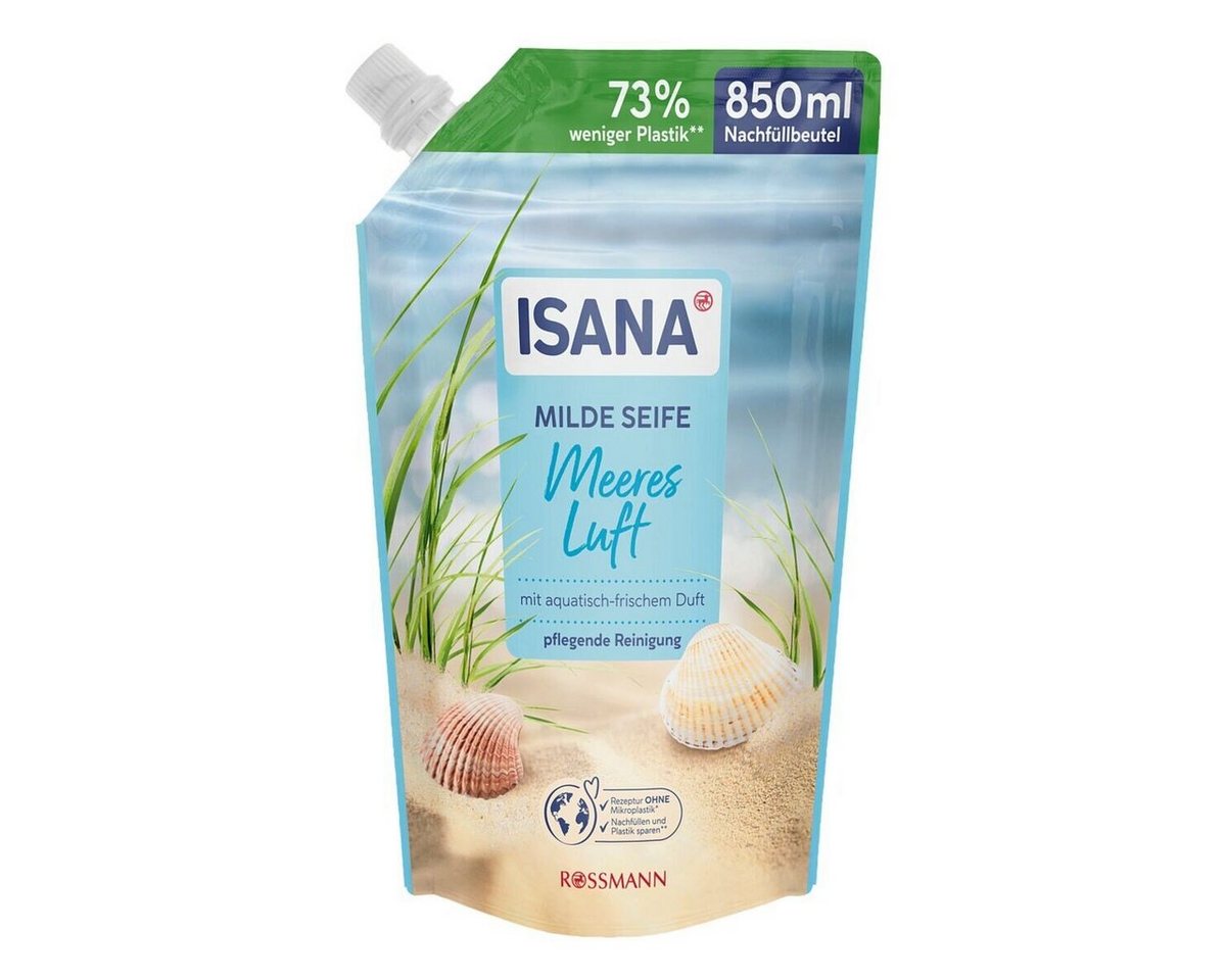 ISANA Flüssigseife Meeresluft, Nachfüllbeutel, 850 ml von ISANA