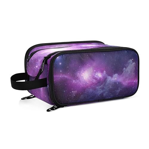 Cool Universe Galaxy Space Pattern09Travel Kulturbeutel für Frauen Mädchen Männer Tragbare wasserdichte Waschtasche Kosmetiktasche Make-up Fall, #13, Einheitsgröße, Beauty Case von ISAOA