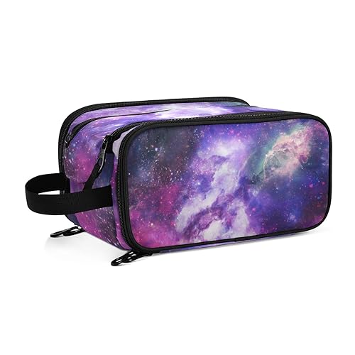 Cool Universe Galaxy Space Pattern20Travel Kulturbeutel für Frauen Mädchen Männer Tragbare wasserdichte Waschtasche Kosmetiktasche Make-up Fall, #14, Einheitsgröße, Beauty Case von ISAOA