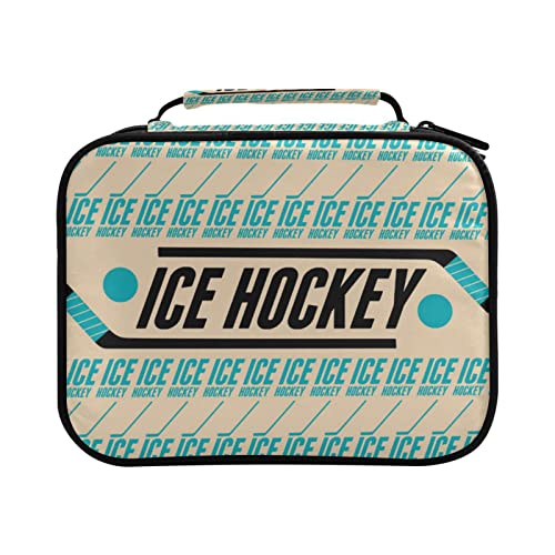 Federmäppchen, Vintage-Eishockey, großes Fassungsvermögen für Gelstifte, Stifte, Tasche, Marker, Organizer, Farbe 1, Einheitsgröße, Taschen-Organizer von ISAOA