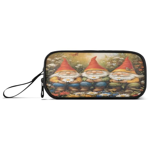 ISAOA Federmäppchen, großes Fassungsvermögen, Federmäppchen mit 3 Fächern, Schreibwaren-Tasche, drei niedliche Zwerge für Schule & Bürobedarf von ISAOA
