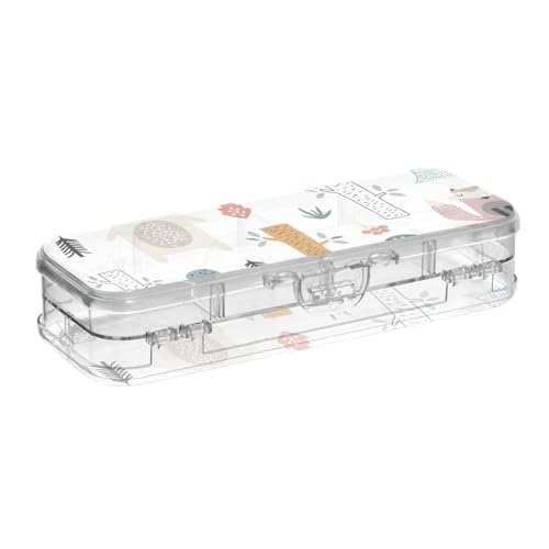 ISAOA Federmäppchen, niedliches Baby-Igel-Stifteetui mit Schnappdeckel, doppelstöckiges transparentes Schreibwaren-Federmäppchen mit 4 Linealen, zur Unterteilung von Stiften, Organizer für Schule ISAOA Federmäppchen, niedliches Baby-Igel-Stifteetui mit Schnappdeckel, doppelstöckiges transparentes Schreibwaren-Federmäppchen mit 4 Linealen, zur Unterteilung von Stiften, Organizer für Schule von ISAOA