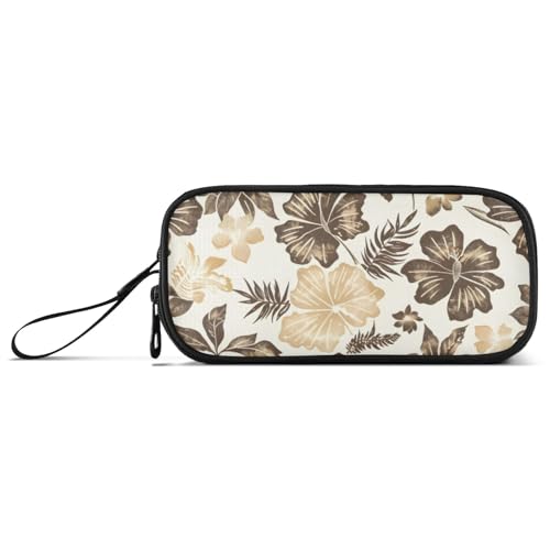 ISAOA Federmäppchen mit Ahornblatt-Blume, großes Fassungsvermögen, 3 Fächer, Federmäppchen, tragbar, große Aufbewahrung, Stiftebox für Teenager, Jungen, Mädchen, Erwachsene, Studenten von ISAOA