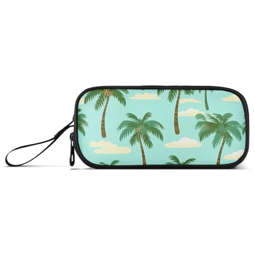 ISAOA Federmäppchen mit Cartoon-Kokosnussbaum, großes Fassungsvermögen, 3 Fächer, Federmäppchen, tragbar, große Aufbewahrung, Stiftebox für Teenager, Jungen, Mädchen, Erwachsene, Studenten von ISAOA