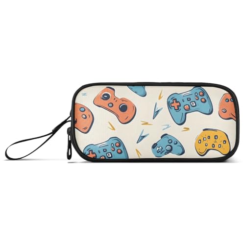 ISAOA Federmäppchen mit Spielkonsolengriff, großes Fassungsvermögen, 3 Fächer, Federmäppchen, tragbar, große Aufbewahrung, Stiftebox für Teenager, Jungen, Mädchen, Erwachsene, Studenten, Griff für von ISAOA