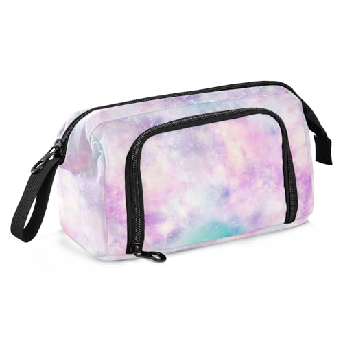 ISAOA Federmäppchen mit großem Fassungsvermögen, großes Fassungsvermögen, Einhorn-Galaxie, Violett, Pastellfarben, Stifte-Tasche mit Reißverschluss, Büro, College, Schreibwaren, Organizer, Schulbedarf ISAOA Federmäppchen mit großem Fassungsvermögen, großes Fassungsvermögen, Einhorn-Galaxie, Violett, Pastellfarben, Stifte-Tasche mit Reißverschluss, Büro, College, Schreibwaren, Organizer, Schulbedarf von ISAOA