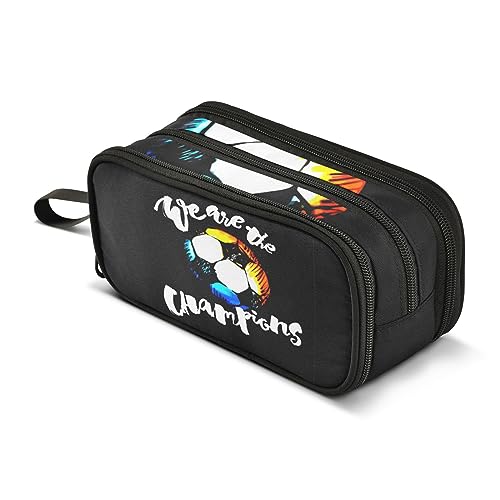 ISAOA Große Kapazität Bleistift Fällen Fußball Graffiti Beutel Große Stift Tasche Schreibwaren Tasche, #82, Einheitsgröße, Taschen-Organizer von ISAOA